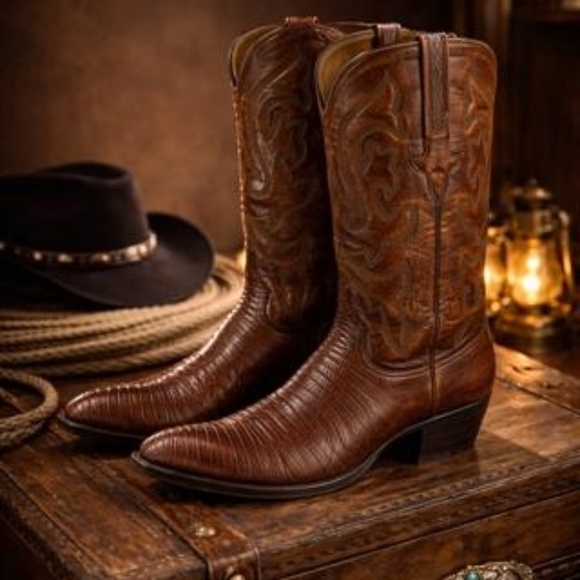 Lucchese Other - RARE VTG! Lucchese Classic Lizard Boots W/FREE 3D LEATHER WALLET TODAY ONLY!